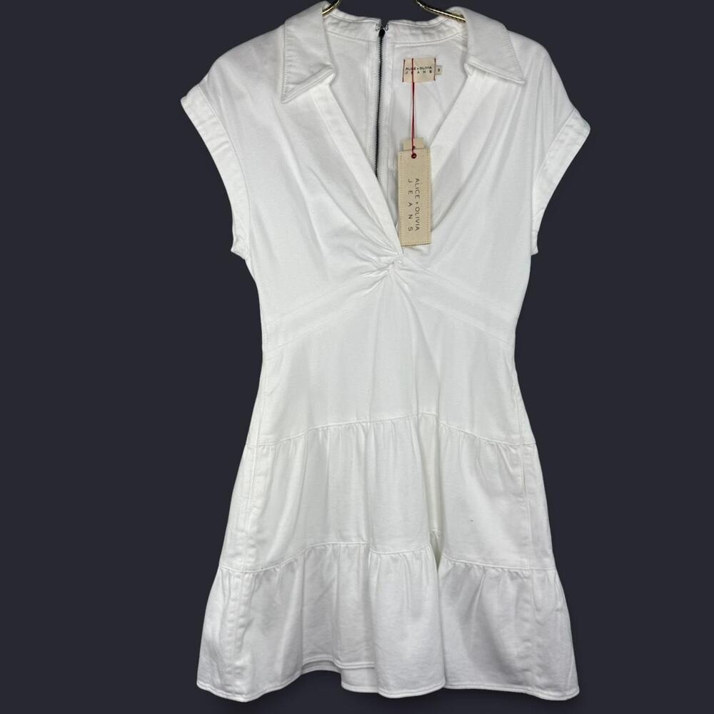Alice + Olivia White Mini Dress